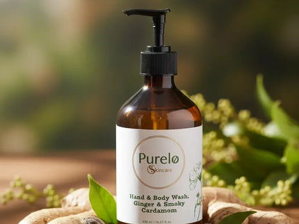 Hand & Body Wash, Ginger & Smoky Cardamon | Purelo Skincare