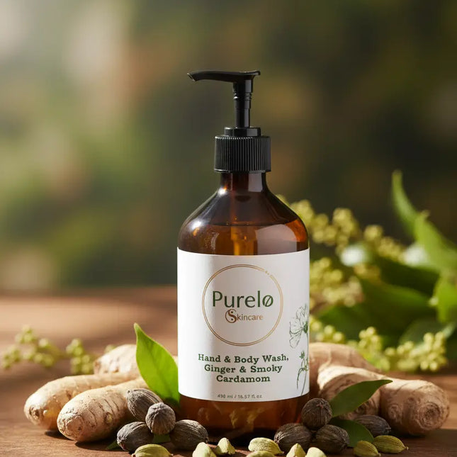 Hand & Body Wash, Ginger & Smoky Cardamon | Purelo Skincare