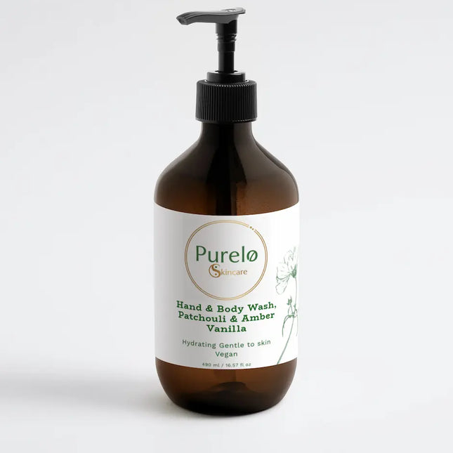 Hand & Body Wash, Patchouli & Amber Vanilla | Purelo Skincare