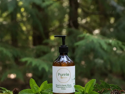 Hand & Body Wash, Peppermint & Dark Cedar | Purelo Skincare