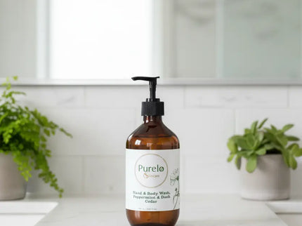 Hand & Body Wash, Peppermint & Dark Cedar | Purelo Skincare