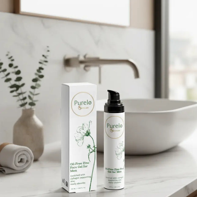 Oil-Free Zinc Face Gel for Men | Purelo Skincare