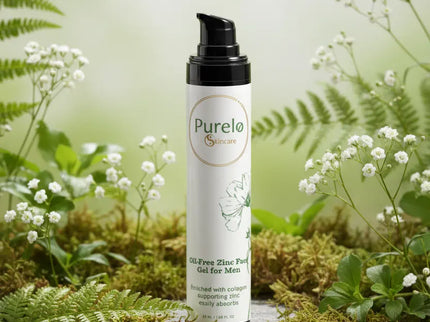 Oil-Free Zinc Face Gel for Men | Purelo Skincare