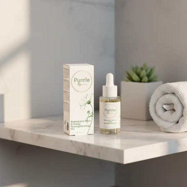 Rosemary Hair & Scalp Strengthening Oil | Purelo Skincare