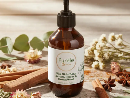 Silk Skin Body Serum, Spices & Sandalwood | Purelo Skincare