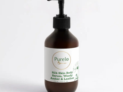 Silk Skin Body Serum, Woody Amber & Leather | Purelo Skincare