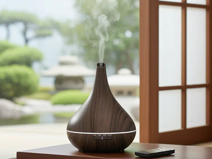 Purelo_aroma_diffuser_Lotus_dark_wood_pro - Richards-Specials-Store.com