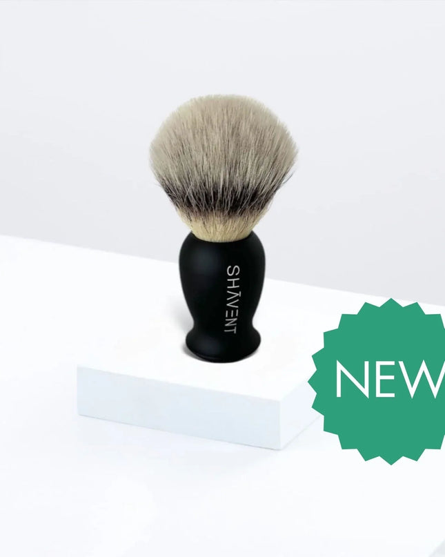 SHAVENT scheerkwast – silvertip-achtig, elegant metalen handvat, handgemaakt - Richards-Specials-Store.com