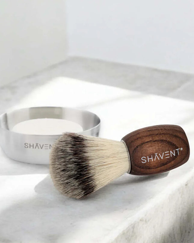 SHAVENT Scheerkwast Classic – dashaar-achtige borstelharen, handvat van esdoornhout, voor een luxueuze scheerervaring - Richards-Specials-Store.com