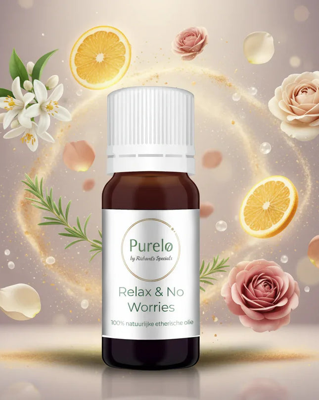 Relax & No Worries - 10 Ml - 100% Natuurzuivere Etherische Olie - Richards-Specials-Store.com