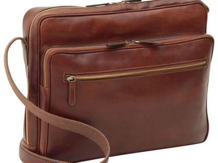 Royalelerenlaptoptascognacvoorkant3 - Richards-Specials-Store.com