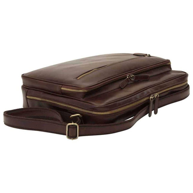 Royalelerenlaptoptasdonkerbruinzijkant2 - Richards-Specials-Store.com