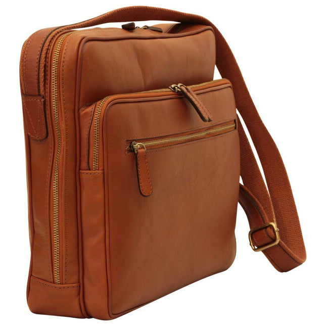 Royalelerenlaptoptaskoloniaalbruinzijkant - Richards-Specials-Store.com