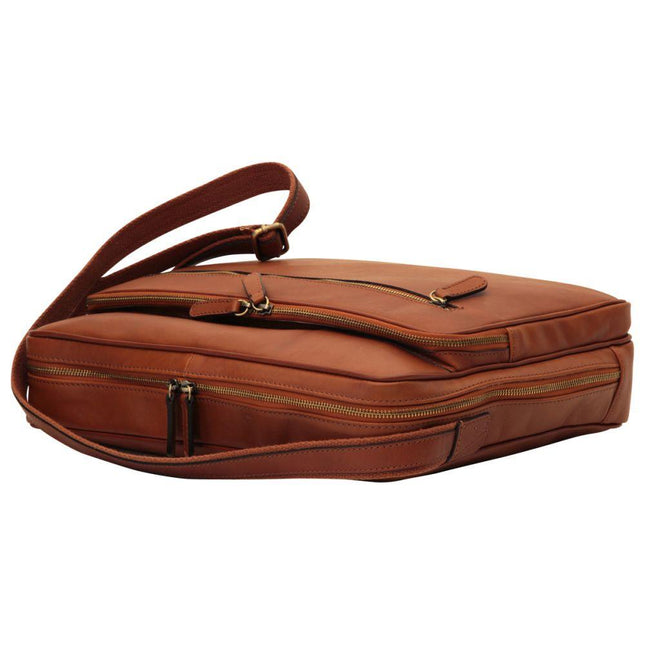 Royalelerenlaptoptaskoloniaalbruinzijkant2 - Richards-Specials-Store.com