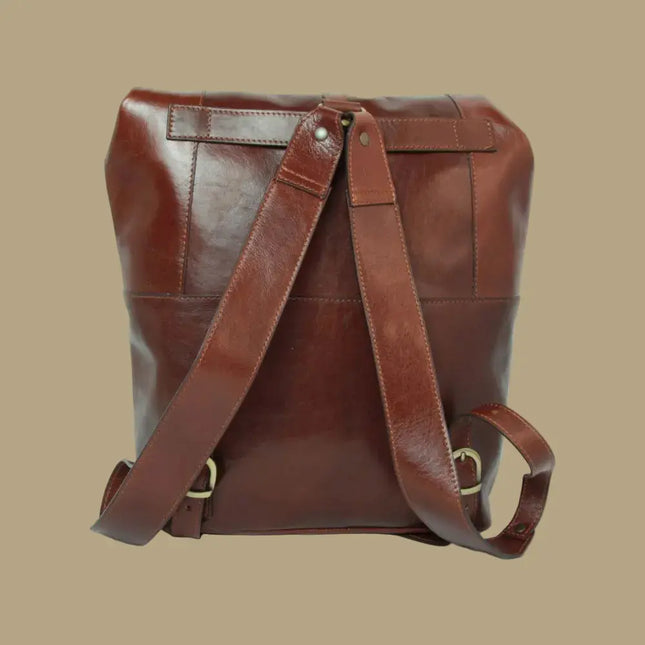 Sienna | Stoere rugzak van Italiaans volnerf leer