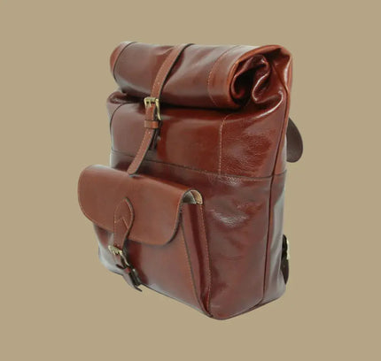 Sienna | Stoere rugzak van Italiaans volnerf leer
