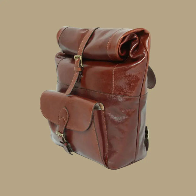 Sienna | Stoere rugzak van Italiaans volnerf leer