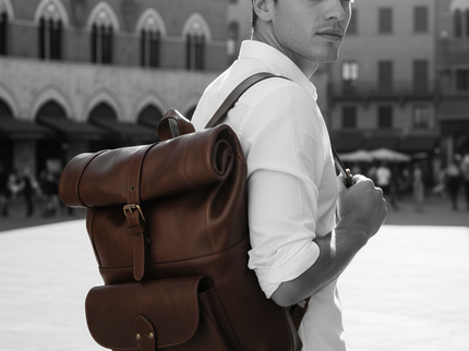 Sienna | Stoere rugzak van Italiaans volnerf leer