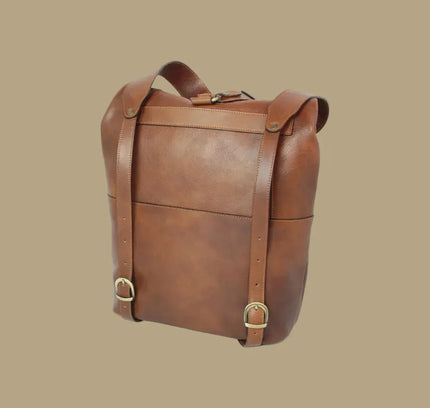 Sienna | Stoere rugzak van Italiaans volnerf leer