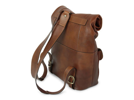 Sienna | Stoere rugzak van Italiaans volnerf leer