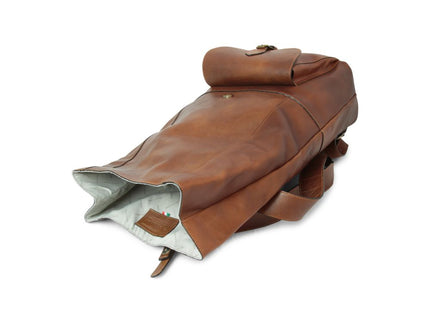 Sienna | Stoere rugzak van Italiaans volnerf leer