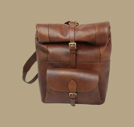 Sienna | Stoere rugzak van Italiaans volnerf leer