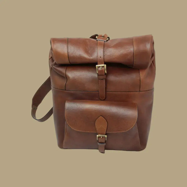 Sienna | Stoere rugzak van Italiaans volnerf leer