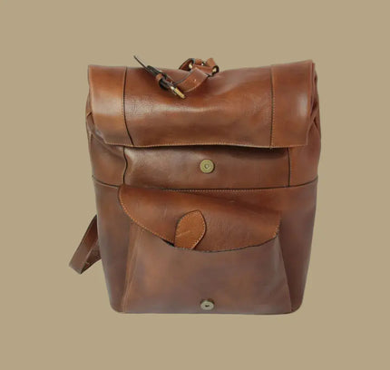 Sienna | Stoere rugzak van Italiaans volnerf leer