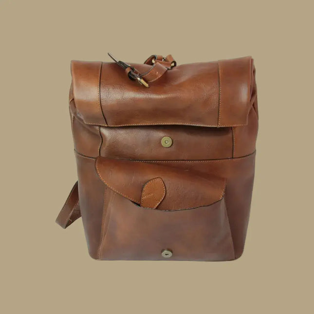 Sienna | Stoere rugzak van Italiaans volnerf leer