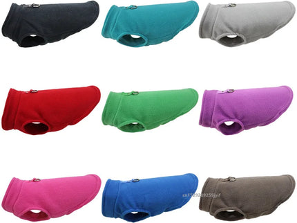 Winter warme honden vest met D-ring.