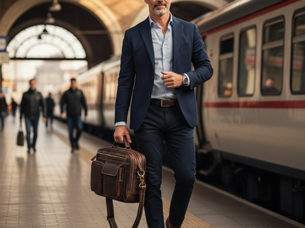 Javier - Duurzame Vintage Rund Lederen Mannen Handtas | Richard's Specials