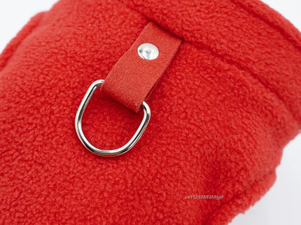 Winter warme honden vest met D-ring.