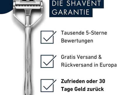 NIEUW: SHAVENT Original 2.0 - Magnetische Kracht - elegant scheerapparaat met kantelkop uit metaal