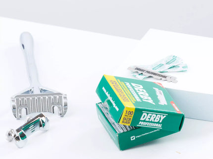 100 hoogwaardige Derby groene scheermesjes – Professionele Single Edge halve mesjes