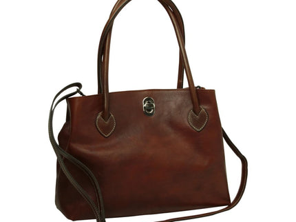 Sarah | Damestas in tweekleurig volnerfleer