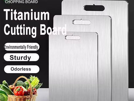 Titanium snijplanken dubbelzijdig 304 RVS staal