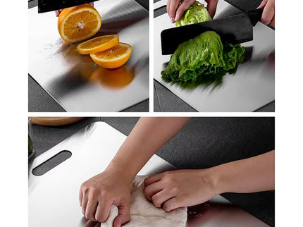 Titanium snijplanken dubbelzijdig 304 RVS staal