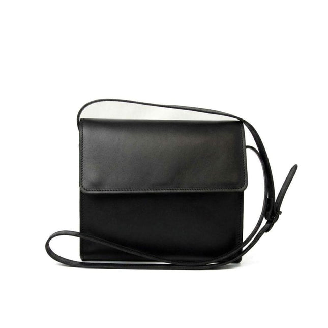 Schoudertasvanvolnerfkalfsleer-Zwartvoorkant - Richards-Specials-Store.com