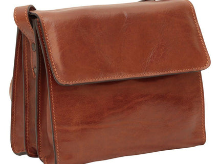 Schoudertasvanvolnerfkalfsleer-cognacvoorkant - Richards-Specials-Store.com