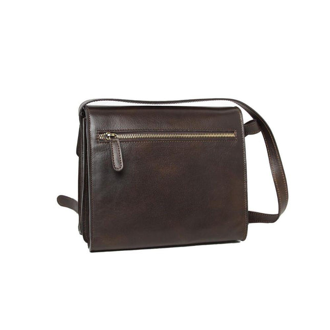 Schoudertasvanvolnerfkalfsleer-donkerbruinachterkant - Richards-Specials-Store.com