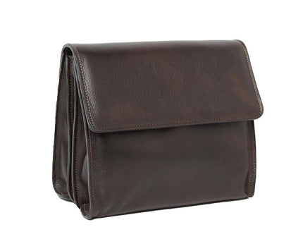 Schoudertasvanvolnerfkalfsleer-donkerbruinvoorkant2 - Richards-Specials-Store.com