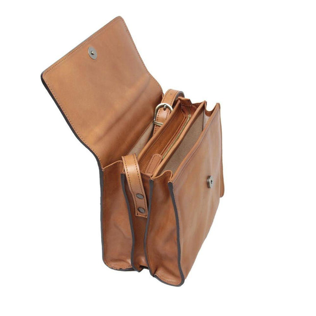 Schoudertasvanvolnerfkalfsleer-koloniaalbinnenkant - Richards-Specials-Store.com
