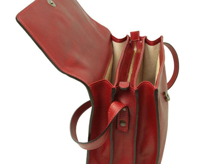 Schoudertasvanvolnerfkalfsleer-roodbinnenkant - Richards-Specials-Store.com