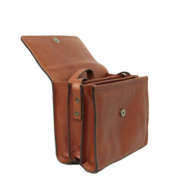 Schoudertasvanvolnerfkalfsleer-teakbinnenkant - Richards-Specials-Store.com