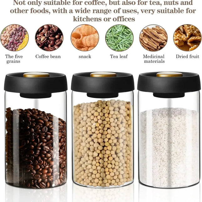 Vacuüm verzegelde pot voor droge opslag in uw keuken. - Richards-Specials-Store.com