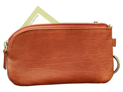 SleutelhangervanItaliaansleer-Bruinachterkant - Richards-Specials-Store.com