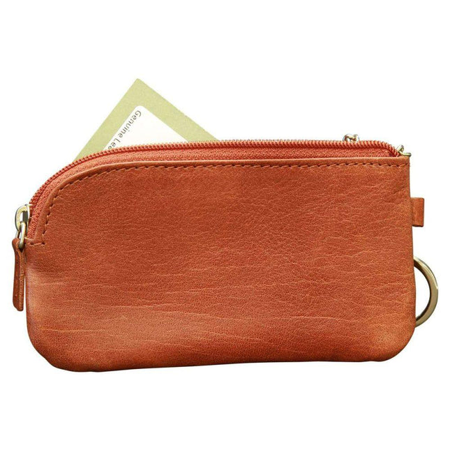 SleutelhangervanItaliaansleer-Bruinachterkant - Richards-Specials-Store.com