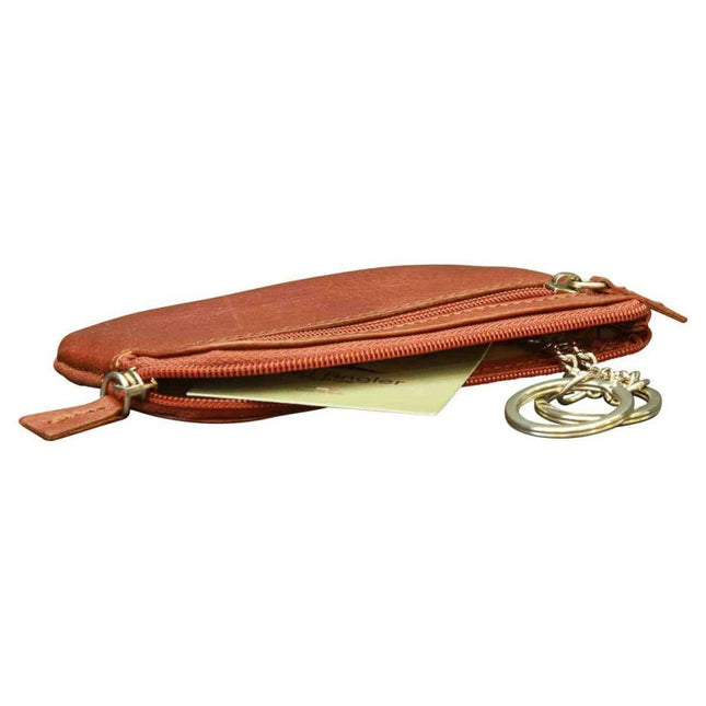 SleutelhangervanItaliaansleer-Bruinbinnenkant - Richards-Specials-Store.com