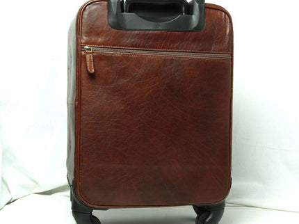 Trolley-koffervanrundleer-Bruinachterkant - Richards-Specials-Store.com