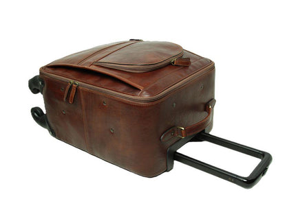 Trolley-koffervanrundleer-Bruinhandel - Richards-Specials-Store.com